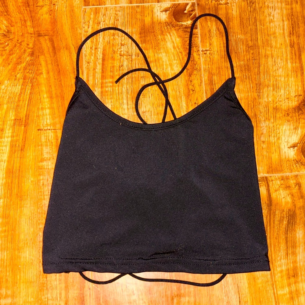 Black tank top